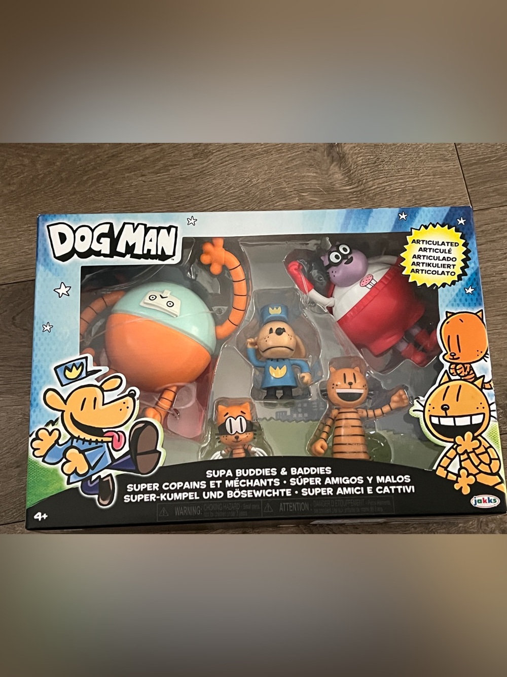 Dog Man 2.5 Scale Action Figures Multipack Wave 4 In. Supa Buddies & Baddies New
